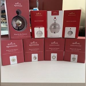 Hallmark Ring in the Season Christmas ornament lot